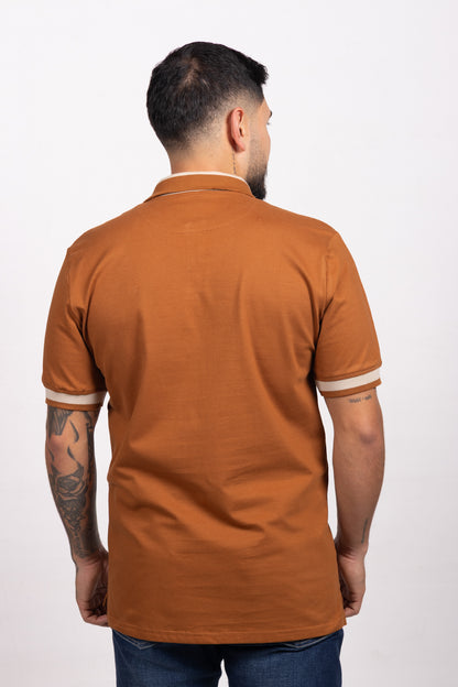 Polo Classic Fit Para Hombre Caki 31309