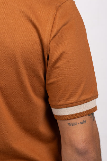 Polo Classic Fit Para Hombre Caki 31309