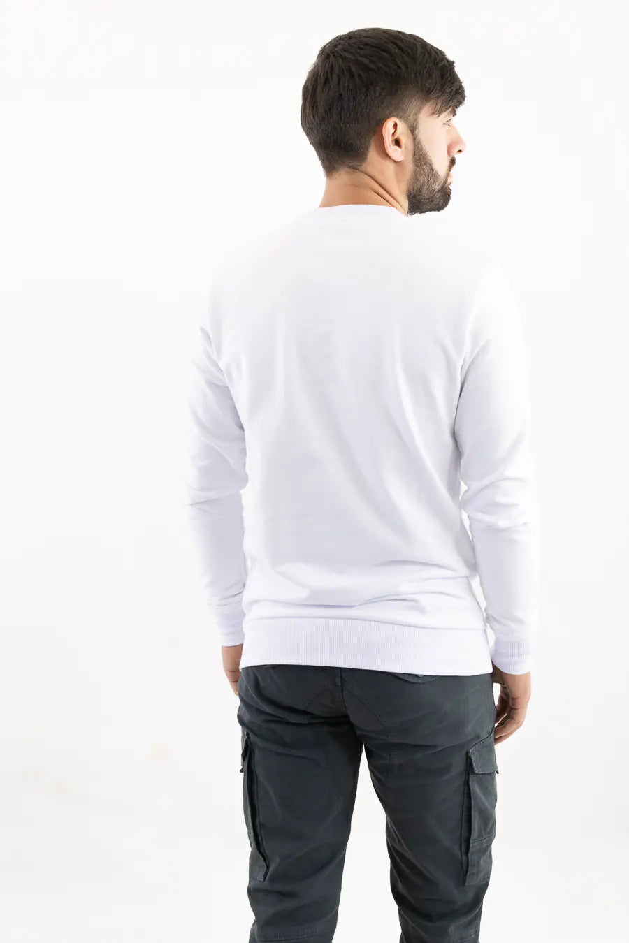 Buzo Cerrado para Hombre Blanco 70705