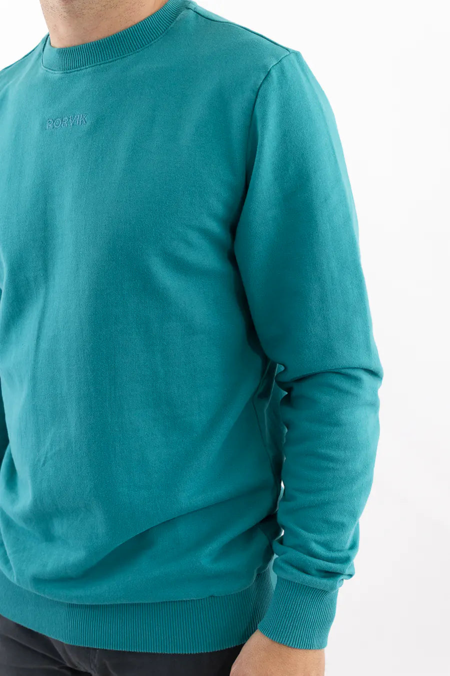 Buzo Cerrado para Hombre Verde Turqueza 70903