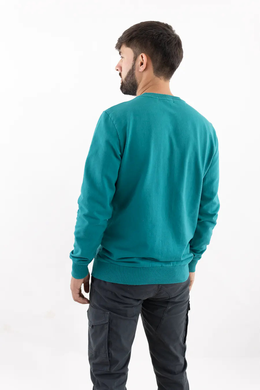 Buzo Cerrado para Hombre Verde Turqueza 70903