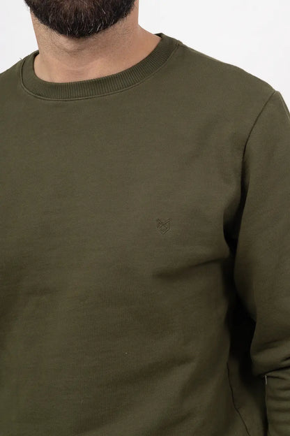 Buzo Cerrado para Hombre Verde Militar 70912