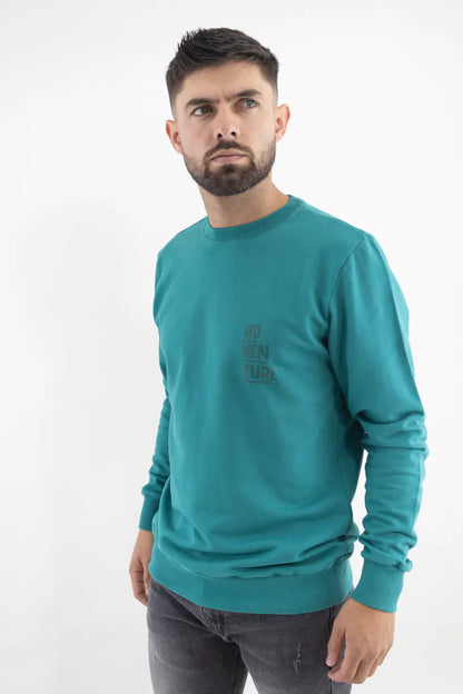 Buzo Cerrado para Hombre Estampado Turqueza 71007