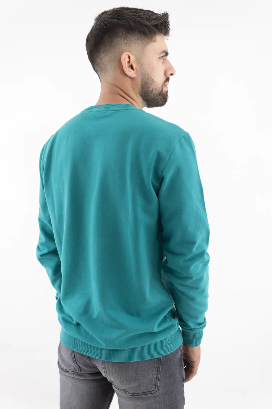 Buzo Cerrado para Hombre Estampado Turqueza 71007